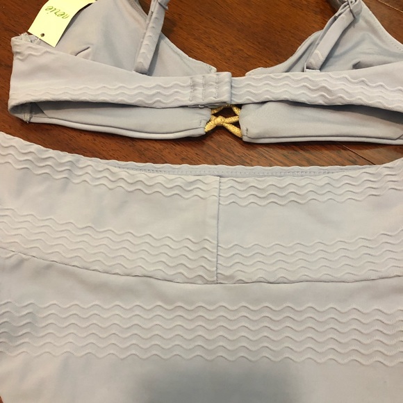 NWT Aerie Small Light Baby Blue Set - XS top, S High Waisted Bottoms - Picture 4 of 6